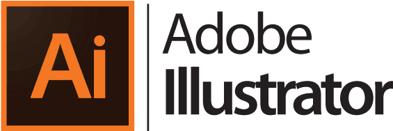 Siglă Adobe Illustrator, design grafic vectorial.